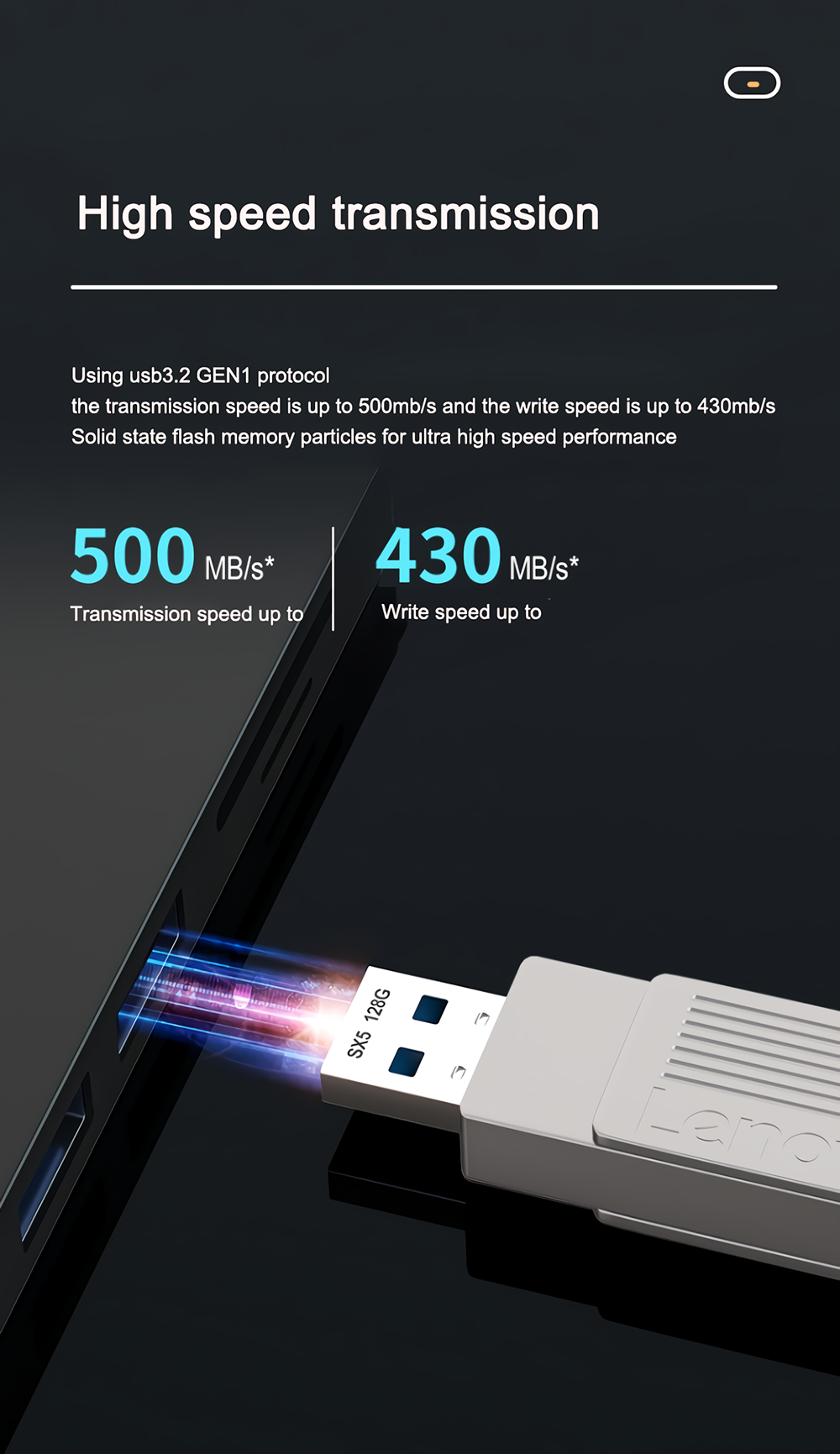 Lenovo-SX5-Pro-Type-C--USB32-Solid-State-Flash-Drive-256GB-128GB-Dual-Schnittstelle-360deg-Rotation--2015836-5